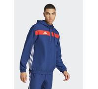 Felpa con cappuccio Tiro 25 Essentials Woven Team Navy / Red M