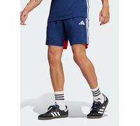 adidas Performance - Tiro 25 Essentials - Pantaloncini blu navy team / rosso XS