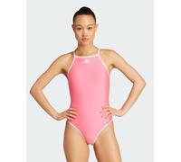 adidas Performance - Tom Daley - Costume da bagno rosa lucido/blu ottanio polvere con spalline sottili regolabili W44