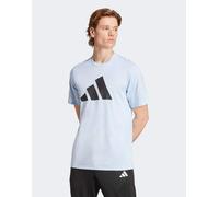 adidas Performance - Train Essentials Feelready - T-shirt da allenamento blu lucente / nero con logo 2XL