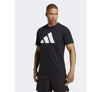 adidas Performance - Train Essentials Feelready - T-shirt da allenamento nera / bianca con logo-Nero 2XL Tall