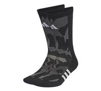 adidas Performance Training Graphic Camo Socks, Calzini Unisex - Adulto, Black/Grey Six/White, 37-40