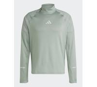 adidas Performance - Ultimate Hi Vis Reflective - Top riflettente color verde argento con zip corta S