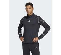 adidas Performance - Ultimate Hi Vis Reflective - Top riflettente con zip corta-Nero XL