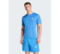 adidas performance - Workout Essentials Base - T-shirt blu ray con 3 strisce XS