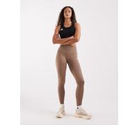 adidas performance - Workout Essentials - Leggings alla caviglia in maglia increspata marrone gesso S