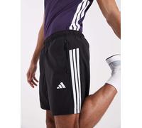 adidas performance - Workout Essentials - Pantaloncini basic neri e bianchi con 3 strisce-Nero 2XL 7in