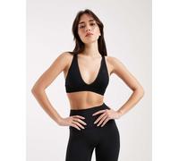 adidas Performance - Workout Essentials - Reggiseno nero a supporto leggero in maglia 2XS