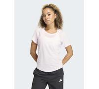 adidas performance - Workout Essentials - T-shirt rosa trasparente con scollo rotondo XL