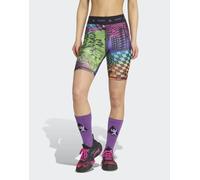 adidas Performance x Jeremy Scott - Pantaloncini leggings multicolore / fucsia semilucido XS