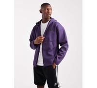 adidas performance - Z.n.e. - Giacca sportiva color prugna aurora con zip e cappuccio-Viola S