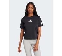 adidas Performance - Z.N.E. - T-shirt nera/bianca-Nero S