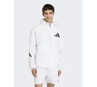 Felpa con cappuccio adidas Z.N.E. Full Zip bianco puro - L