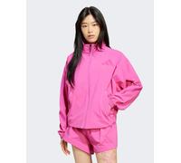 adidas Performance - Z.n.e. - Top sportivo fucsia semilucido con zip-Rosa S