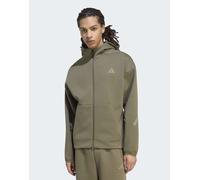 adidas performance - Z.N.E. - Top sportivo verde oliva con zip 2XL