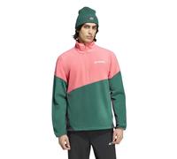 adidas Uomo Terrex Multi Climawarm Fleece Anorak Sweatshirt, Pure Turbo/Collegiate Green, XL