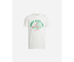 Adidas Pizza Logo Jr - T-shirt - Bianco 7-8ANNI