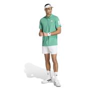 adidas Uomo Club Tennis 3-Stripes Polo Shirt, Semi Court Green, S