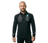 Mercedes AMG Adidas Polo Maglia maniche lunghe Nero Team Engineers 2026