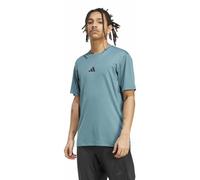 adidas Power 3 Stripes M - T-shirt - uomo L Blue man Recycled Polyester,Recycled Materials