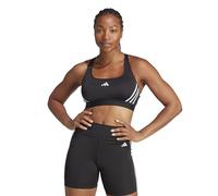 adidas Powerimpact Train Medium-Support 3-Stripes Bra, Reggiseno Sportivo Donna, Black/White, XS C-D
