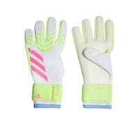 adidas Pred Gl Lge bianco, limone lucido, rosa lucido, guanti da portiere da calcio/calcio (senza dita) per uomini e donne taglia 8