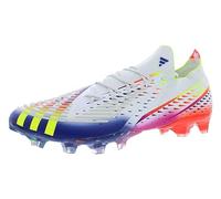 adidas Predator 18.4 Firm Ground Scarpe da calcio da uomo, Bianco Giallo Blu Multi Colorato, 43 1/3 EU