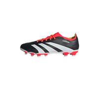 adidas Predator 24 League Low Multi-Ground Boots, Scarpe da Calcio Unisex-Adulto, Core Black/Cloud White/Solar Red, 43 EU