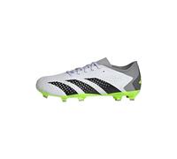 adidas Predator Accuracy.3 L FG, Scarpe da Calcio Unisex-Adulto, Cloud White/Core Black/Lucid Lemon, 43 1/3 EU