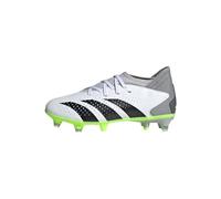 adidas Predator Accuracy.3 Soft Ground Boots, Scarpe da Calcio, Cloud White/Core Black/Lucid Lemon, 28 EU