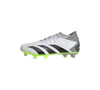 adidas Predator Accuracy.3 Soft Ground Boots, Scarpe da Calcio Unisex-Adulto, Cloud White/Core Black/Lucid Lemon, 41 1/3 EU