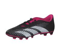 adidas Predator Accuracy.4 Flexible Ground Boots, Scarpe da Calcio Unisex-Adulto, Core Black/Cloud White/Team Shock Pink 2, 44 2/3 EU