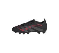 adidas Predator Club Firm Ground/Multi Ground Football Boots Kids, Scarpe da Calcio Unisex - Bambini e Ragazzi, Core Black Grey Four Lucid Red, 36 EU