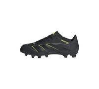 adidas Predator Club Firm Multi Ground Football Boots, Scarpe da Calcio Unisex-Adulto, Core Black/Carbon/Lucid Lemon, 43 1/3 EU