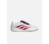 adidas Unisex Club Sala Fold-Over Tongue Indoor Football Boots Shoes, Ftwr White/Solar Turbo/Core Black, 46 EU