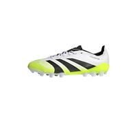 adidas Predator League 2G/3G Artificial Grass Football Boots, Scarpe da Calcio Unisex-Adulto, Cloud White/Core Black/Lucid Lemon, 46 EU