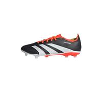 adidas Predator League Firm Ground Football Boots, Scarpe da Calcio Unisex-Adulto, Core Black/Cloud White/Solar Red, 43 EU