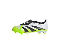 adidas Predator League Fold-Over Tongue Firm Multi Ground Football Boots Kids, Scarpe da Calcio Unisex-Bambini, Cloud White/Core Black/Lucid Lemon, 28 EU