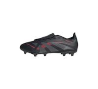 adidas Predator League Fold-Over Tongue Firm Multi Ground Football Boots, Scarpe da Calcio Unisex-Adulto, Core Black/Grey Four/Lucid Red, 44 2/3 EU