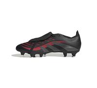 adidas Predator League Fold-Over Tongue Soft Ground Football Boots, Scarpe da Calcio Unisex-Adulto, Core Black/Grey Four/Lucid Red, 42 2/3 EU