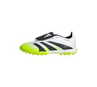 adidas Predator League Fold-Over Tongue Turf Football Boots, Scarpe da Calcio Unisex-Adulto, Cloud White/Core Black/Lucid Lemon, 42 2/3 EU