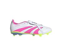 Adidas Predator League Folded Tongue Firm Multi Ground, Scarpe da Calcio Unisex-Adulto, Bianco/Rosa Lucido/Limone Lucido, 10 Women/9 US Men
