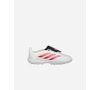 adidas Unisex - Bambini e Ragazzi Predator League Fold- Over Tongue Turf Football Boots Kids Shoes, Ftwr White/Solar Turbo/Core Black, 31 EU