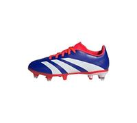 adidas Predator League J Football Boots Soft Ground, Scarpe da Calcio Unisex-Adulto, Lucid Blue/Cloud White/Solar Red, 35 EU
