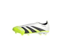 adidas Predator League Laceless Firm Multi Ground Football Boots, Scarpe da Calcio Unisex-Adulto, Cloud White/Core Black/Lucid Lemon, 45 1/3 EU