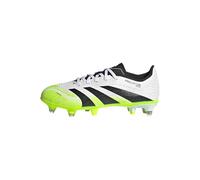 adidas Predator League Soft Ground Football Boots Kids, Scarpe da Calcio Unisex-Bambini, Cloud White/Core Black/Lucid Lemon, 31 EU