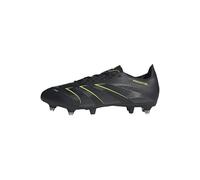 adidas Predator League Soft Ground Football Boots, Scarpe da Calcio Unisex-Adulto, Core Black/Carbon/Lucid Lemon, 41 1/3 EU