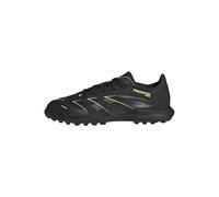 adidas Predator League Turf Football Boots Kids, Scarpe da Calcio Unisex-Bambini, Core Black/Carbon/Lucid Lemon, 34 EU