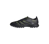 adidas Predator League Turf Football Boots, Scarpe da Calcio Unisex-Adulto, Core Black/Carbon/Lucid Lemon, 41 1/3 EU