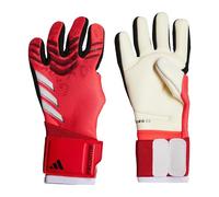 adidas Predator Pro - Guanti da portiere per bambini, in poliestere riciclato, colore: rosso, Rosso Lucido/Nero/Bianco, 7
